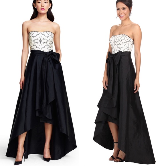 Adrianna Papell Dresses & Skirts - Adrianna Papell Strapless Taffeta High Low Gown 14